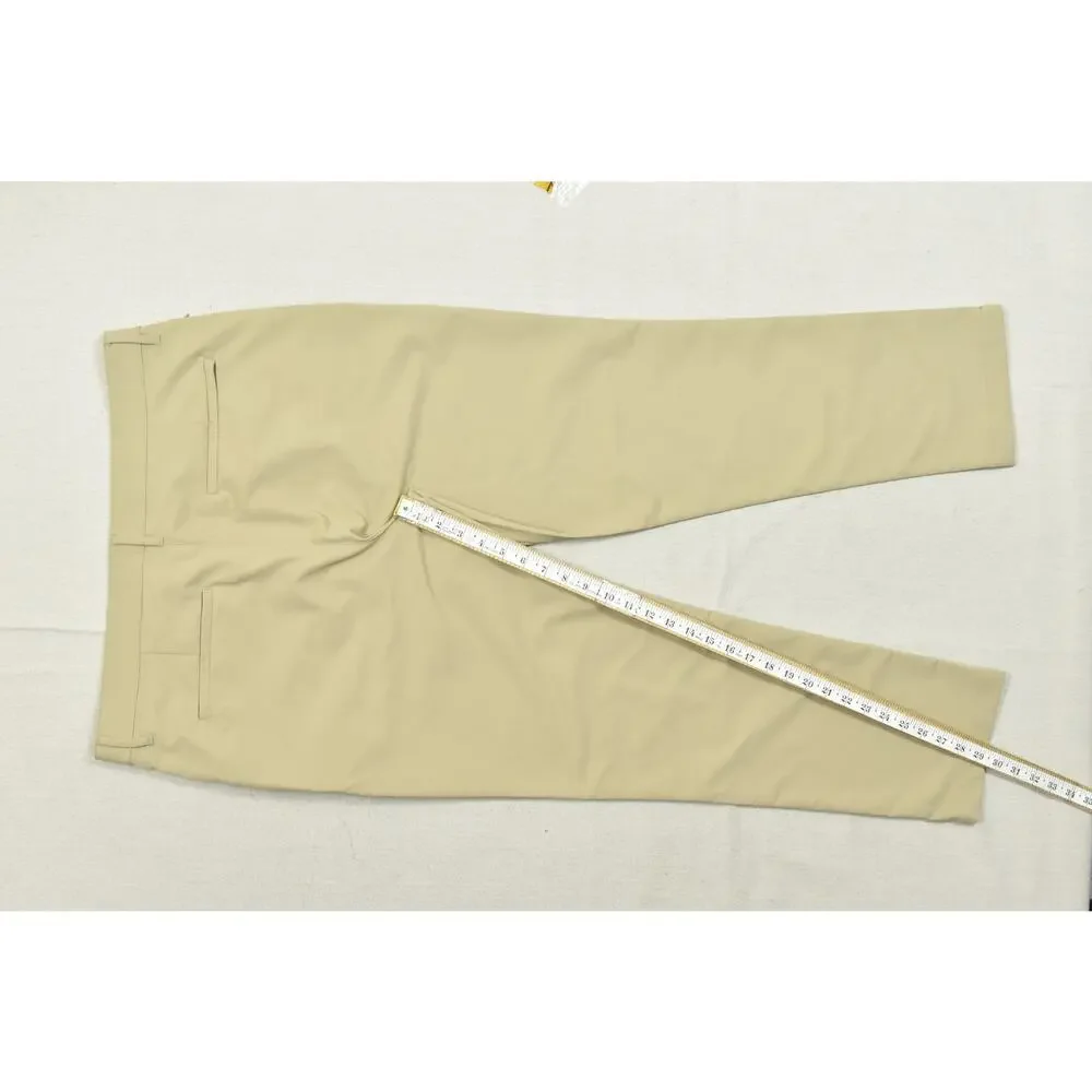 Banana Republic Men 36x30 Khaki Performance Tech Chino Pants Beige Straight Fit